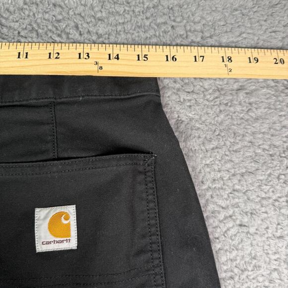 Carhartt Pants Mens 31x30 Black Rugged Flex Relaxed Fit Canvas Work BN2291-M - Picture 10 of 13